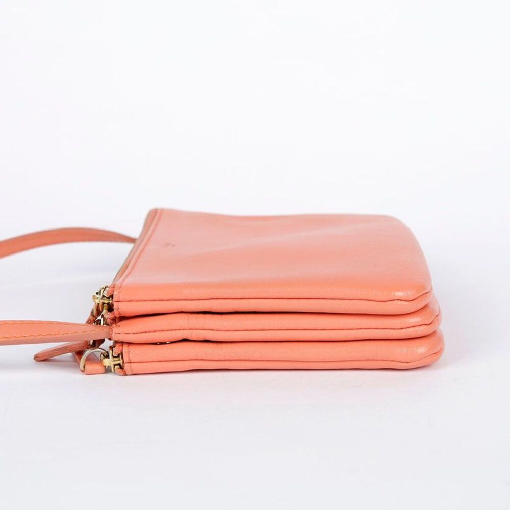 Medium Pink Leather Trio Crossbody Bag - Picture 9 of 10
